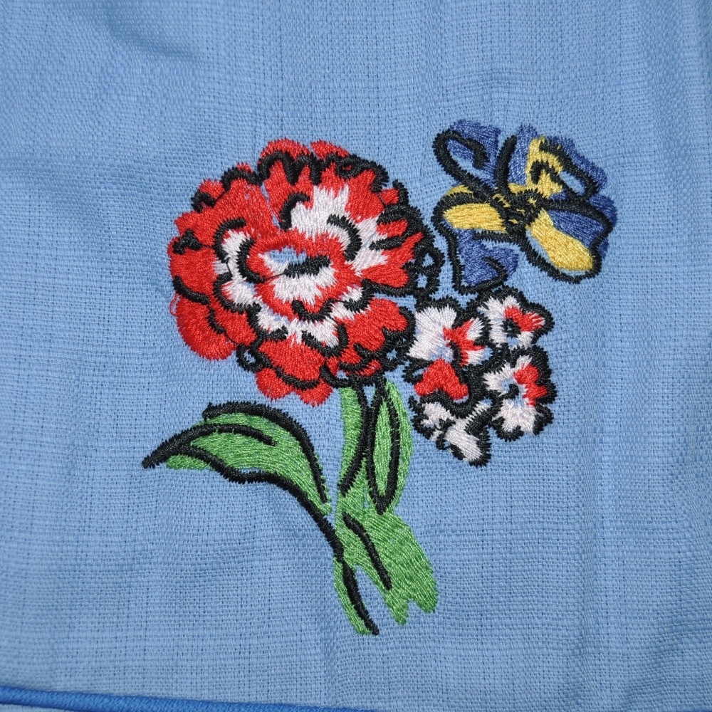 New BODEN Blue Embroidered Fruity Fun Dress [D7] - Picture 5 of 8